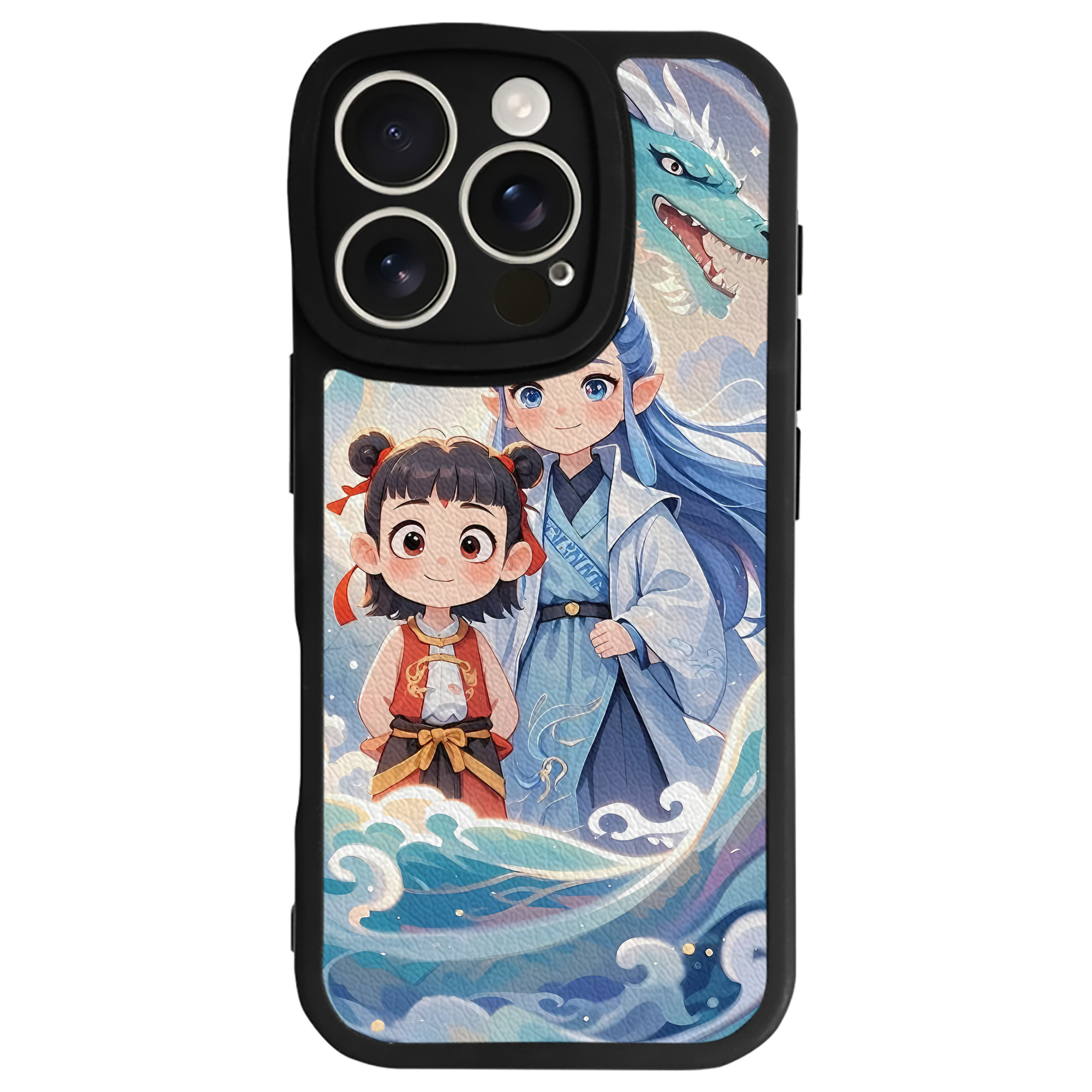 （画像用） Ne Zha 2 ナタ 魔童の大暴れ 【iPhone 16シリーズ対応】シリコンスマホケース（レザー調） 材質：シリコン